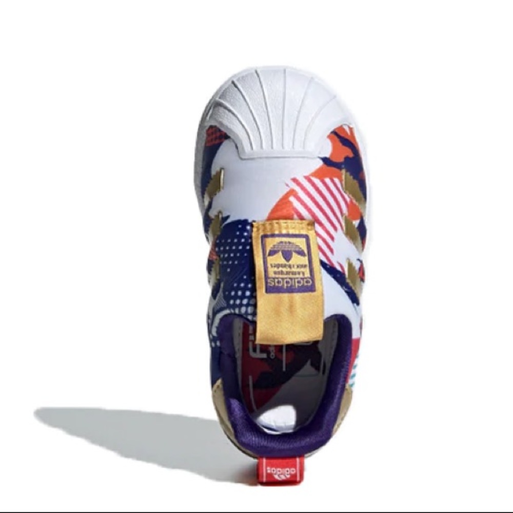 NWT ADIDAS ORIGINALS SUPERSTAR 360 I TD GZ7348 Size 6 GOLD with MULTICOLORED - Picture 3 of 4